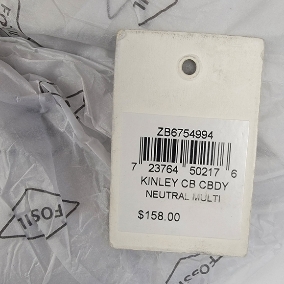 Fossil Kinley Crossbody Neutral Leather Purse - Picture 9 of 16